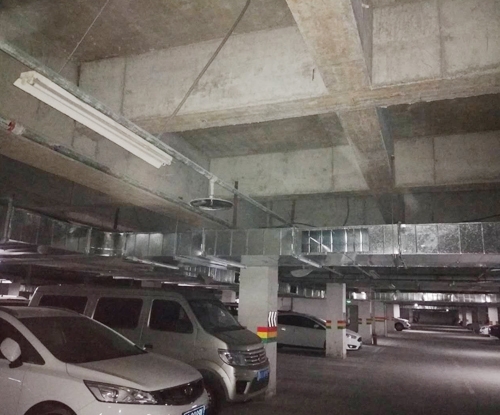 地下室车库通风管道